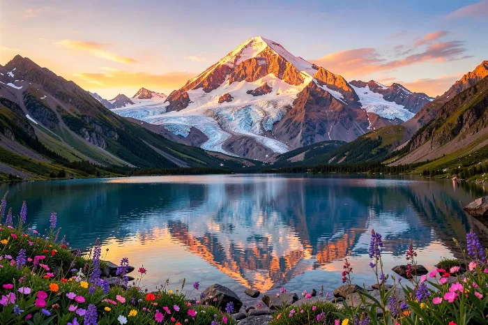 Rainier Alpenglow