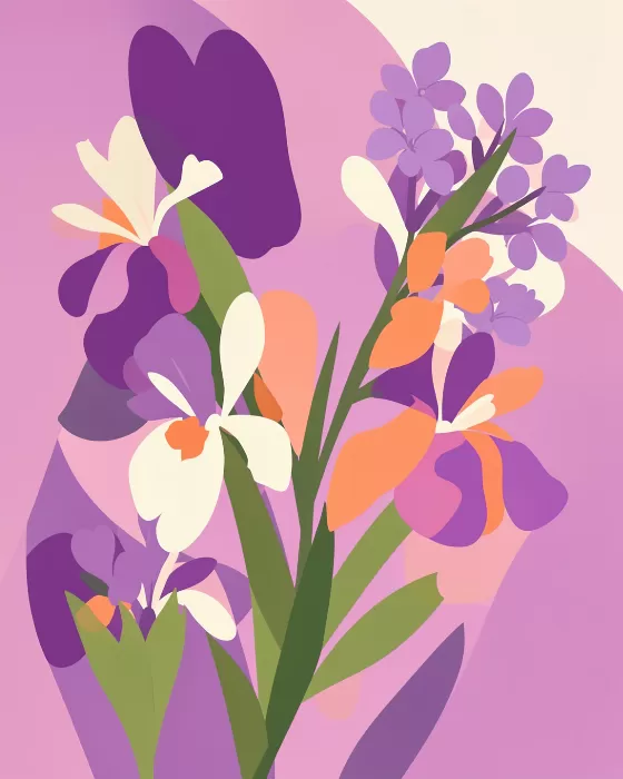 Amethyst Irises