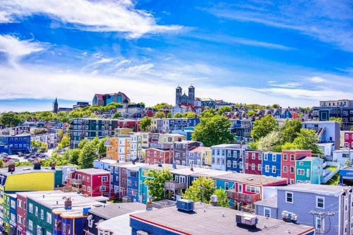 Rooftops - Newfoundland art print