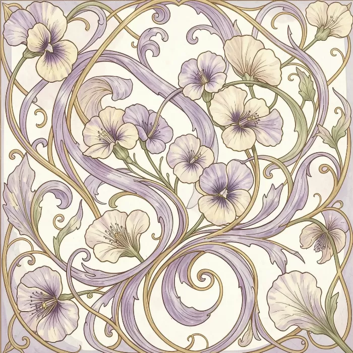 Lavender Pansies