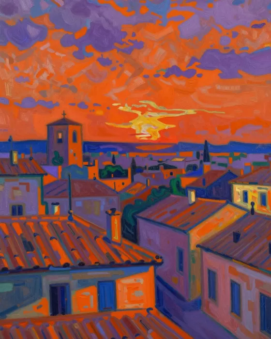 Vivid Cityscape