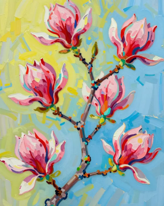 Fauvist Magnolia