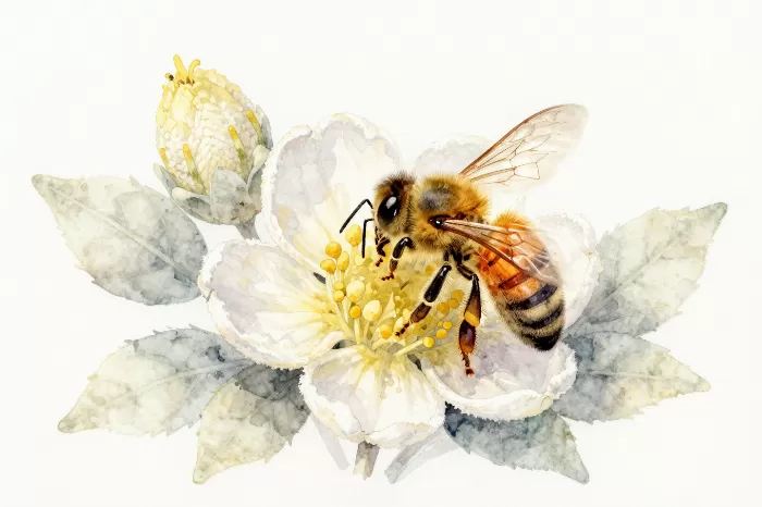 Bee Among Blooms