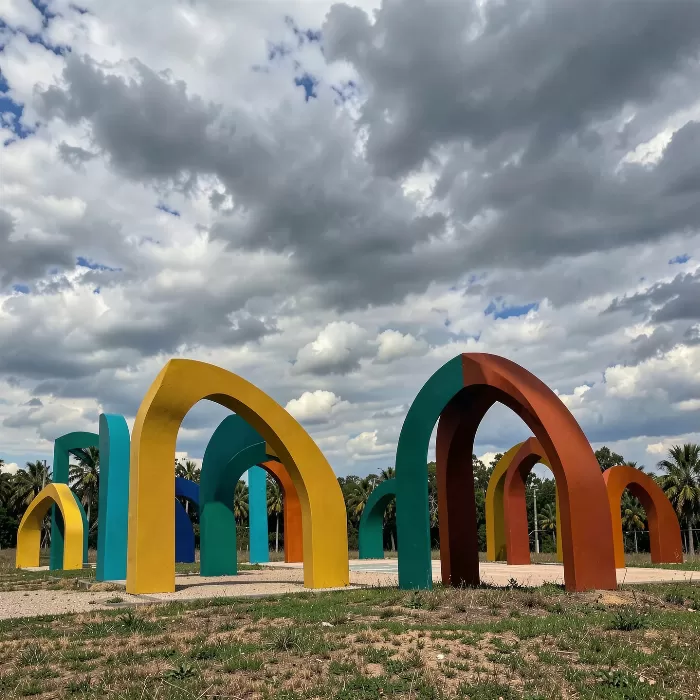 Orange Sculptures