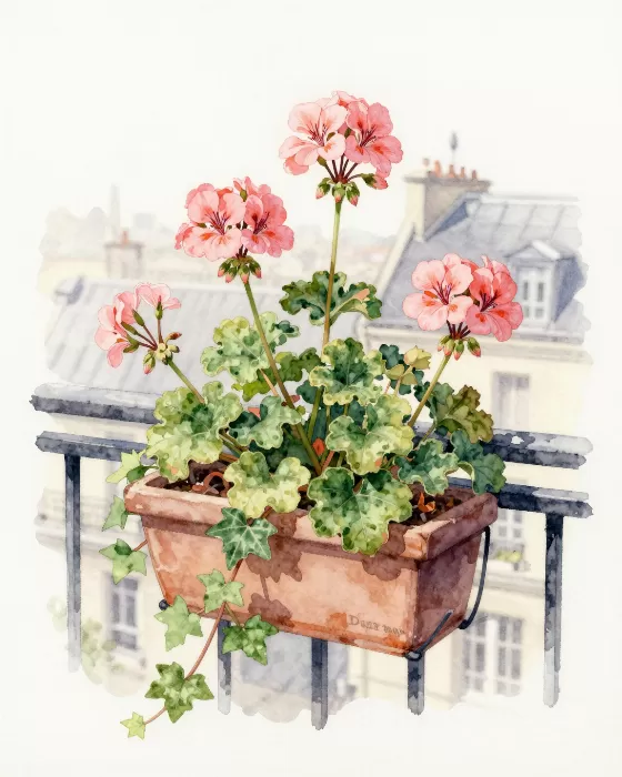 Montmartre Geraniums