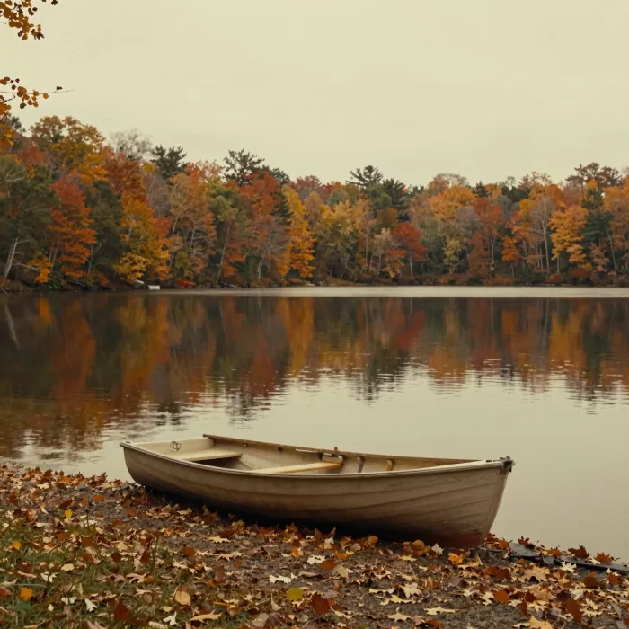 Lakeside Rowboat