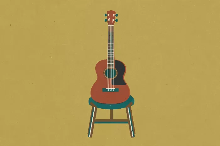 Guitar On Stool