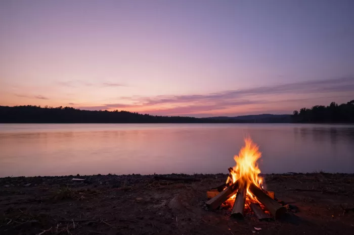 Lakeside Campfire