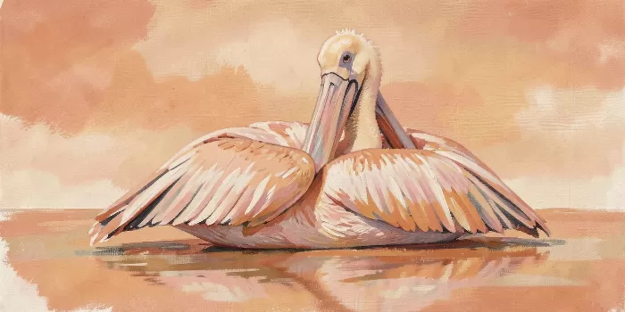 Terracotta Pelican