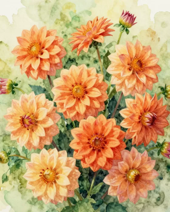 Burnt Dahlias
