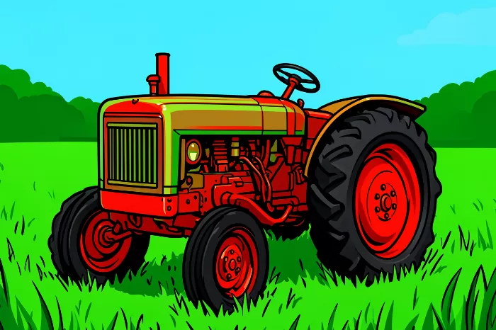 Rustic Tractor