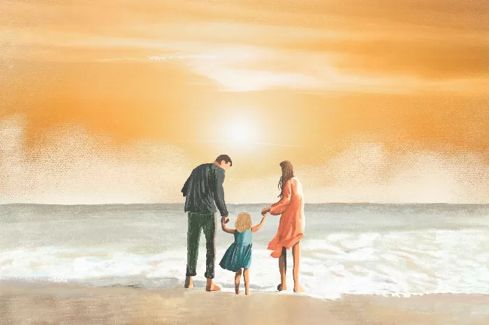 Family beach vacation 2