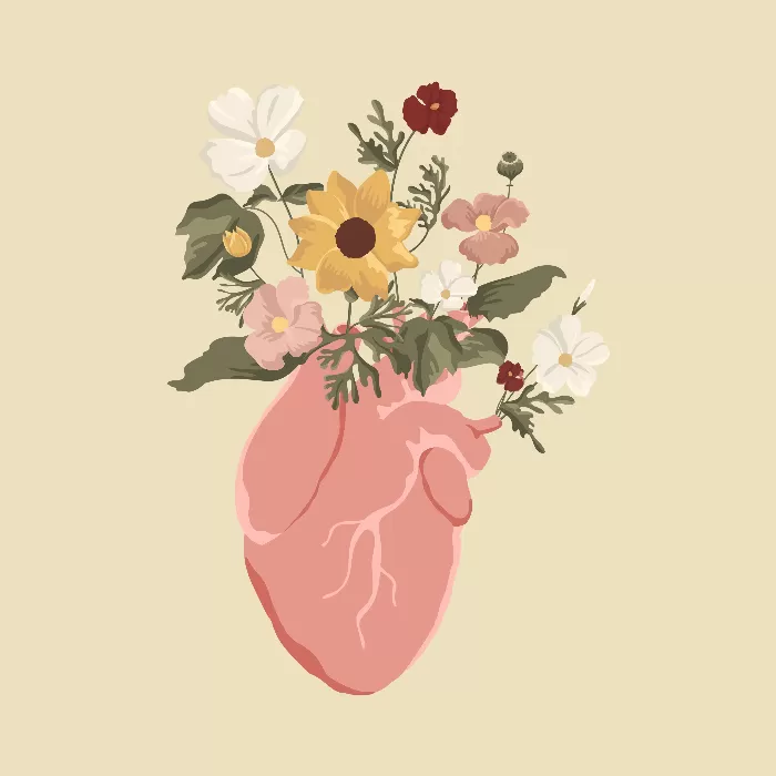 Heart flower