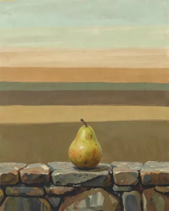 Pear On Stone