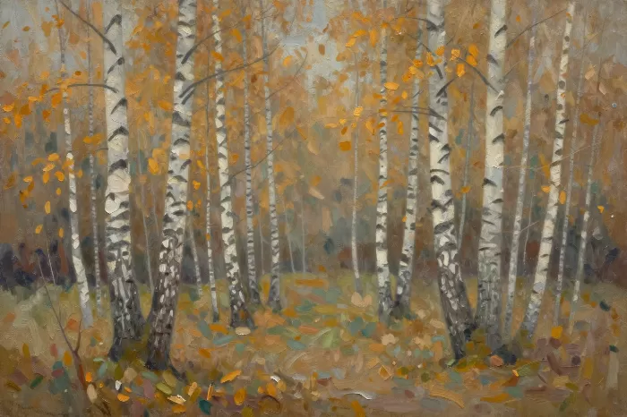 Ochre Birches