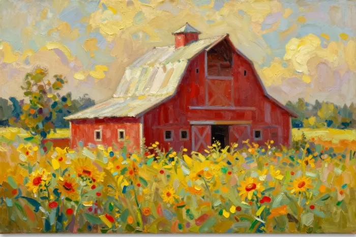 Sunlit Barn