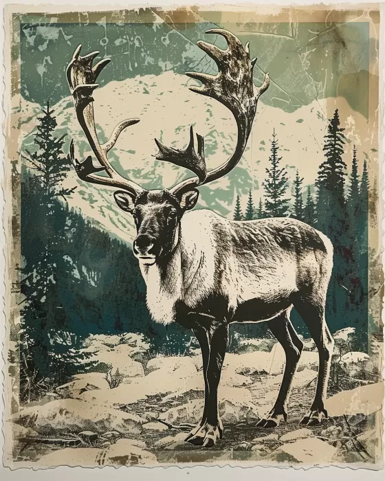 Caribou Stamp 3
