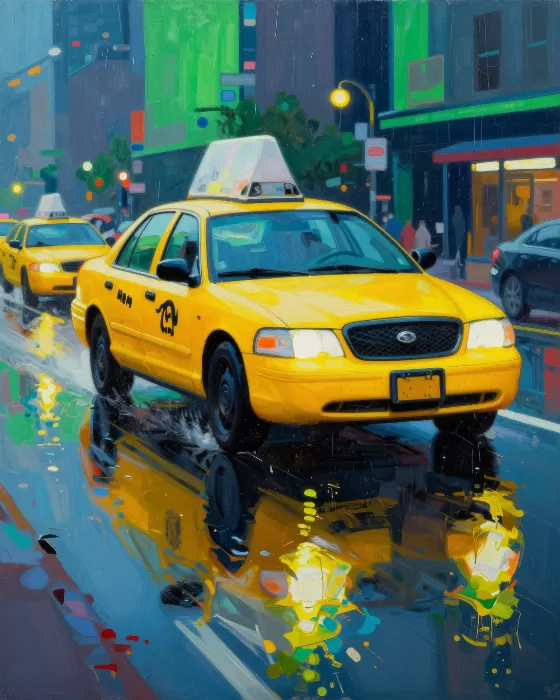Neon Taxi