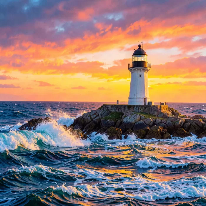 Fiery Coastline