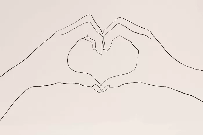 Heart hand gesture