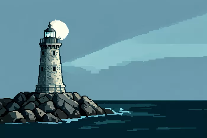 Lighthouse Moon