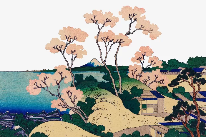 Hokusais sakura blossom