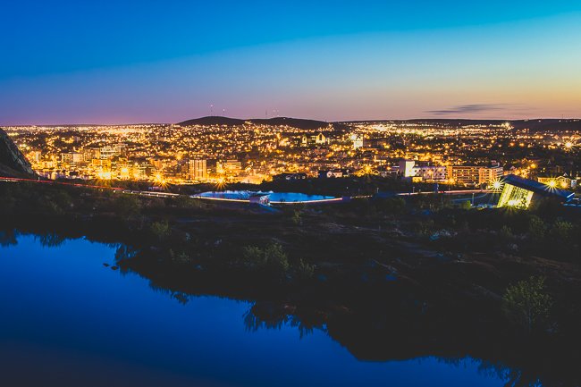 Summer City Lights - Newfoundland art print