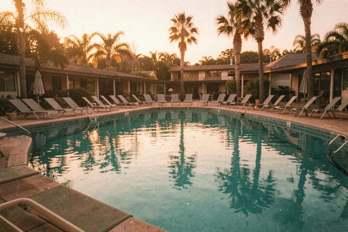 Poolside Dusk