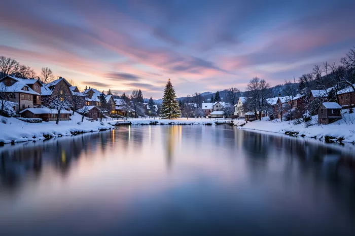 Frosted Riverside