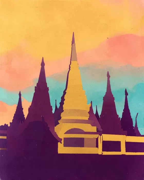 Temple Silhouettes