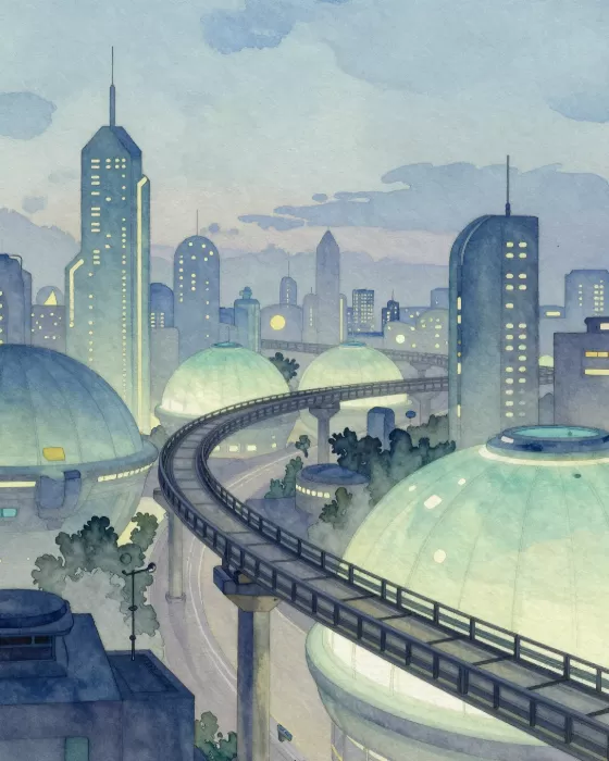 Monorail Twilight
