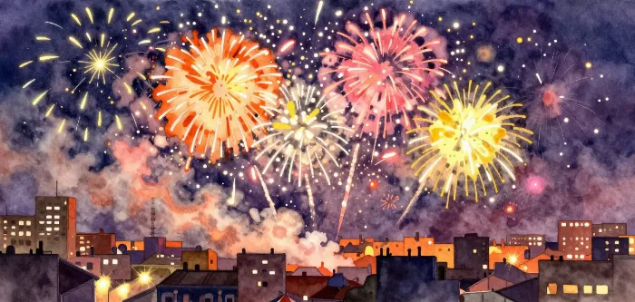 Fiery Fireworks