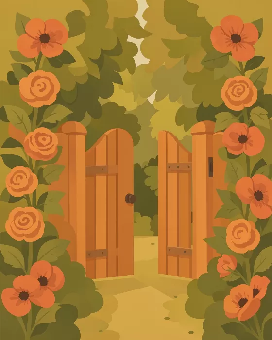 Hollyhock Gate