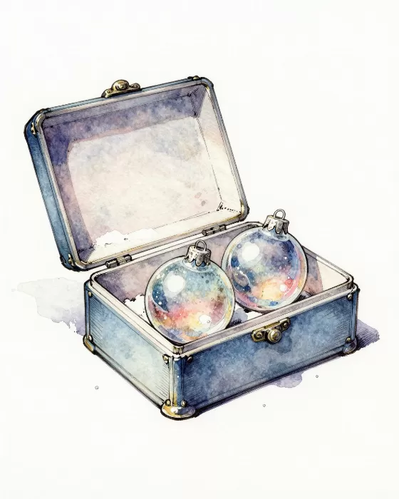 Frosted Ornaments