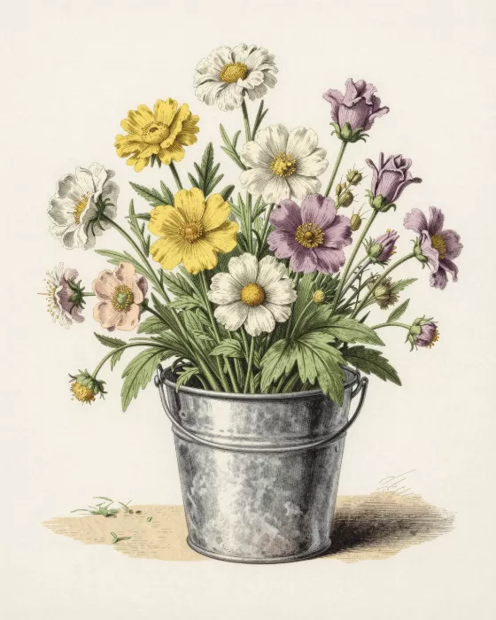 Wildflower Bucket