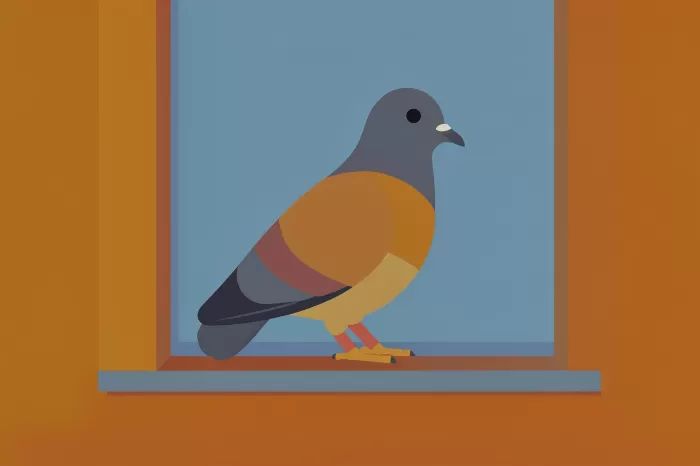 Perched Pigeon