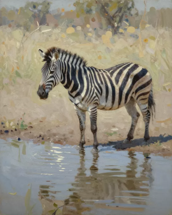 Waterhole Zebra
