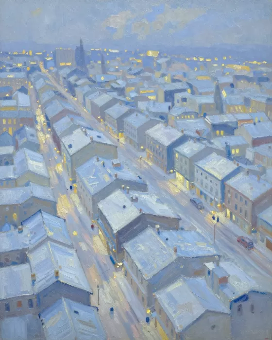 Snowbound Rooftops