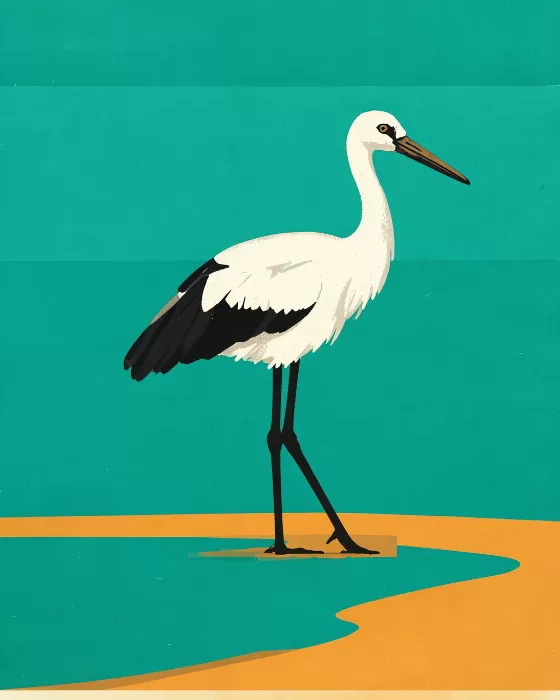 Stork At Rest