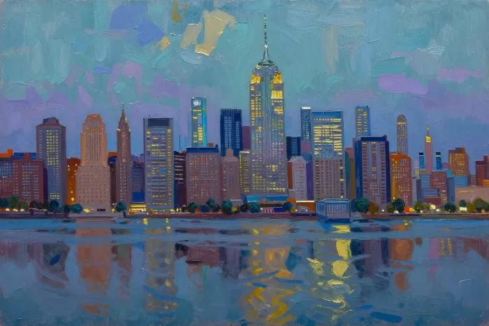 Blue Hour Towers