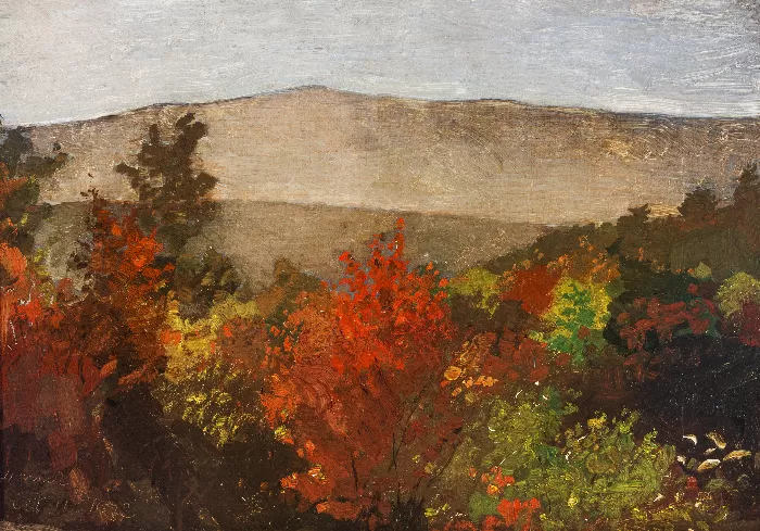 Autumn Treetops 1873 by Winslow Homer