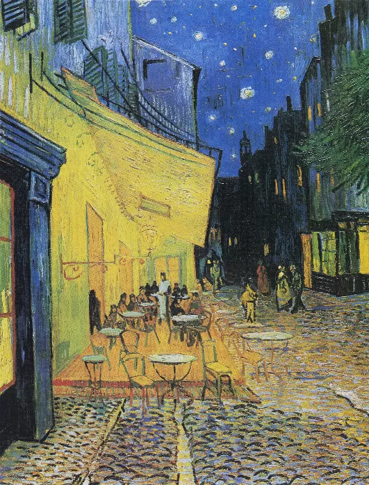 Vincent van Goghs Café Terrace at Night