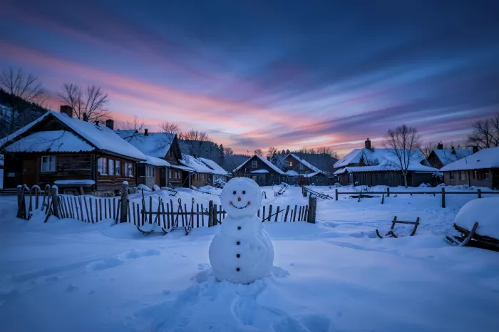 Snowman Twilight