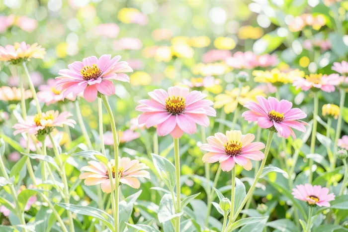 Cottage Zinnias
