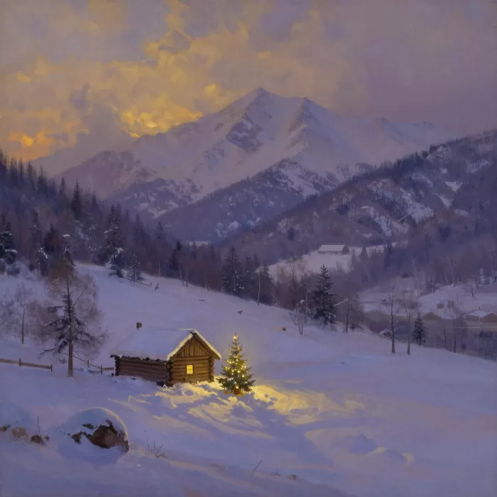 Cabin Twilight