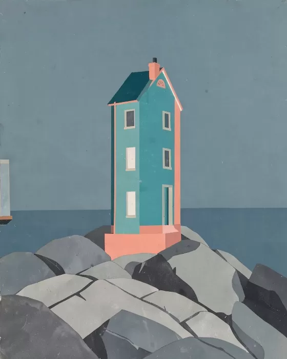 Teal Facade