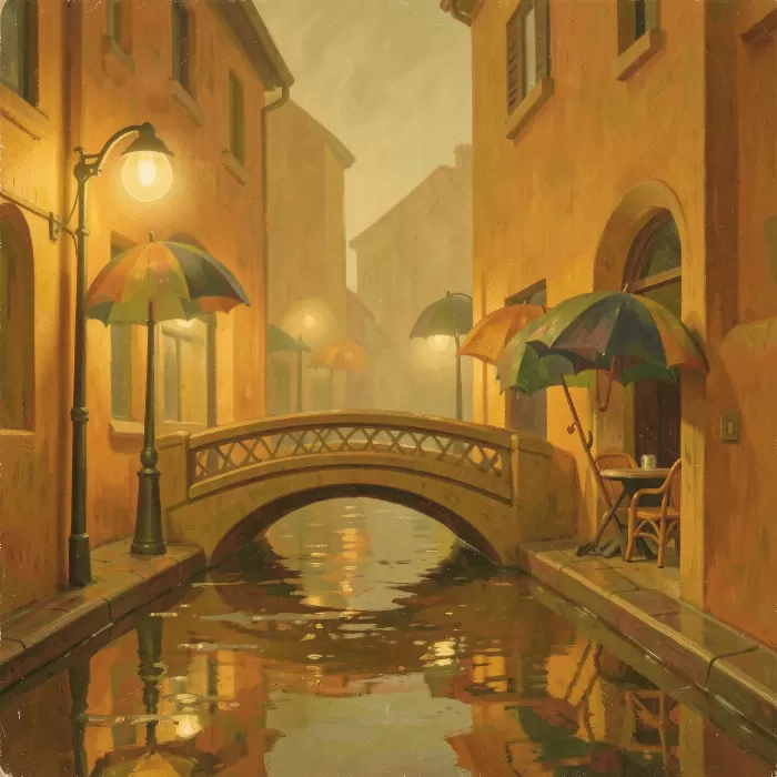 Rainlit Café