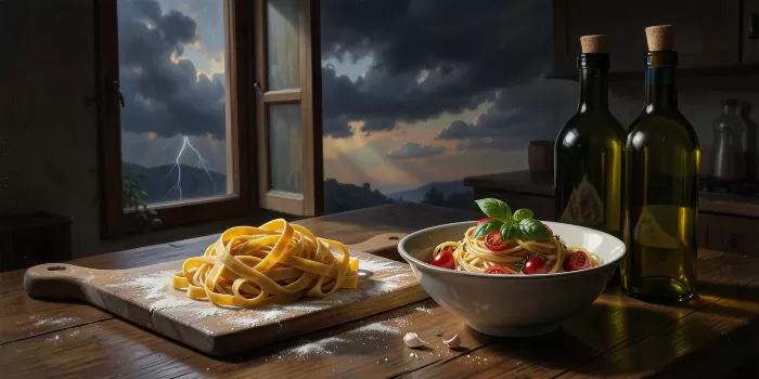 Stormy Tagliatelle
