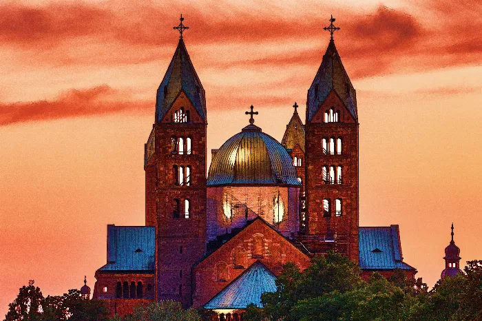 Cathedral Church Sunset