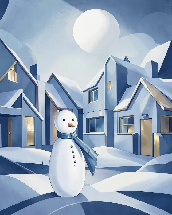 Silver Snowman